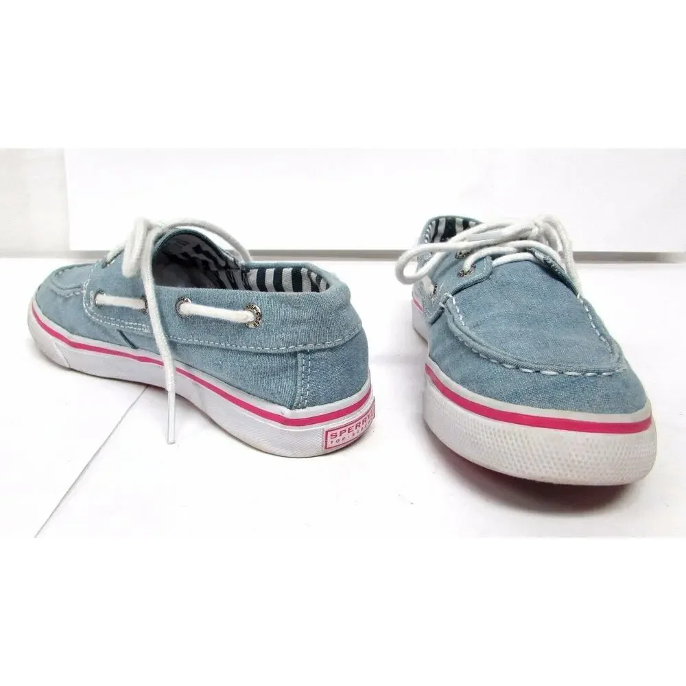 Sperry Top Sider Bahama Denim childs size 3.0 M shoes comfort girls shoes